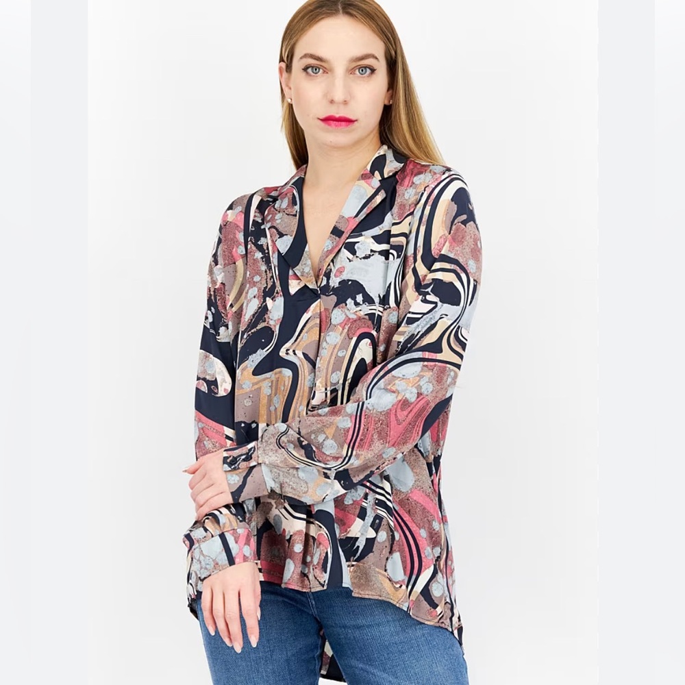 Esprit Silk Pop Over Blouse